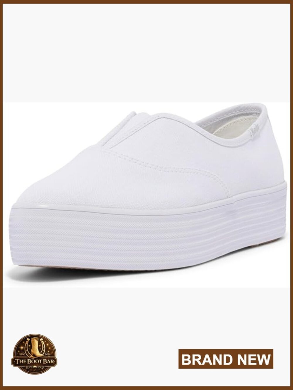 Canvas Slip On Platform Sneakers Pointed Toe Casual